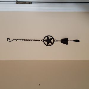 Iron Texas Star bell- Wall Decor